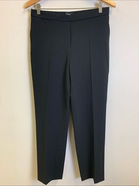 Theory Black Elastic Waist Trousers